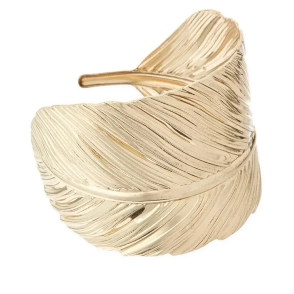 Gold Leaf Cuff Bracelet